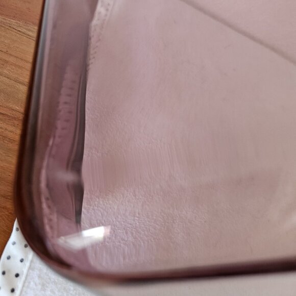 Pyrex Square Cranberry Baking Dish 8" casserole 2qt cake pan 222R oven to table - Picture 13 of 13